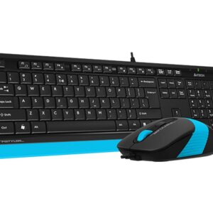 A4 TECH F1010 FSTYLER USB US plava tastatura + USB plavi miš