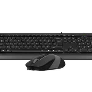 A4 TECH F1010 FSTYLER USB YU siva tastatura + USB sivi miš