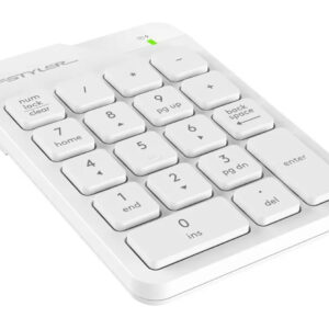 A4 TECH FGK21C FSTYLER 2.4G Wireless Numeric Keypad USB Type-C bela tastatura